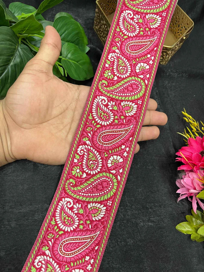 Heritage Mango Banarasi Zari Embroidered Lace Border - Design 2